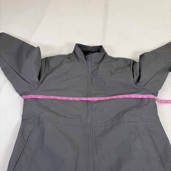 Lands' End Womens Medium 10-12 Grey Gray Fleece Lined Jacket Benefits Charity - Picture 5 of 16